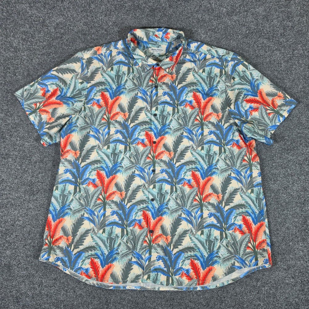 Tommy Bahama The Bahama Coast Island Men 3XLT Short Sleeve Tropical Button Shirt